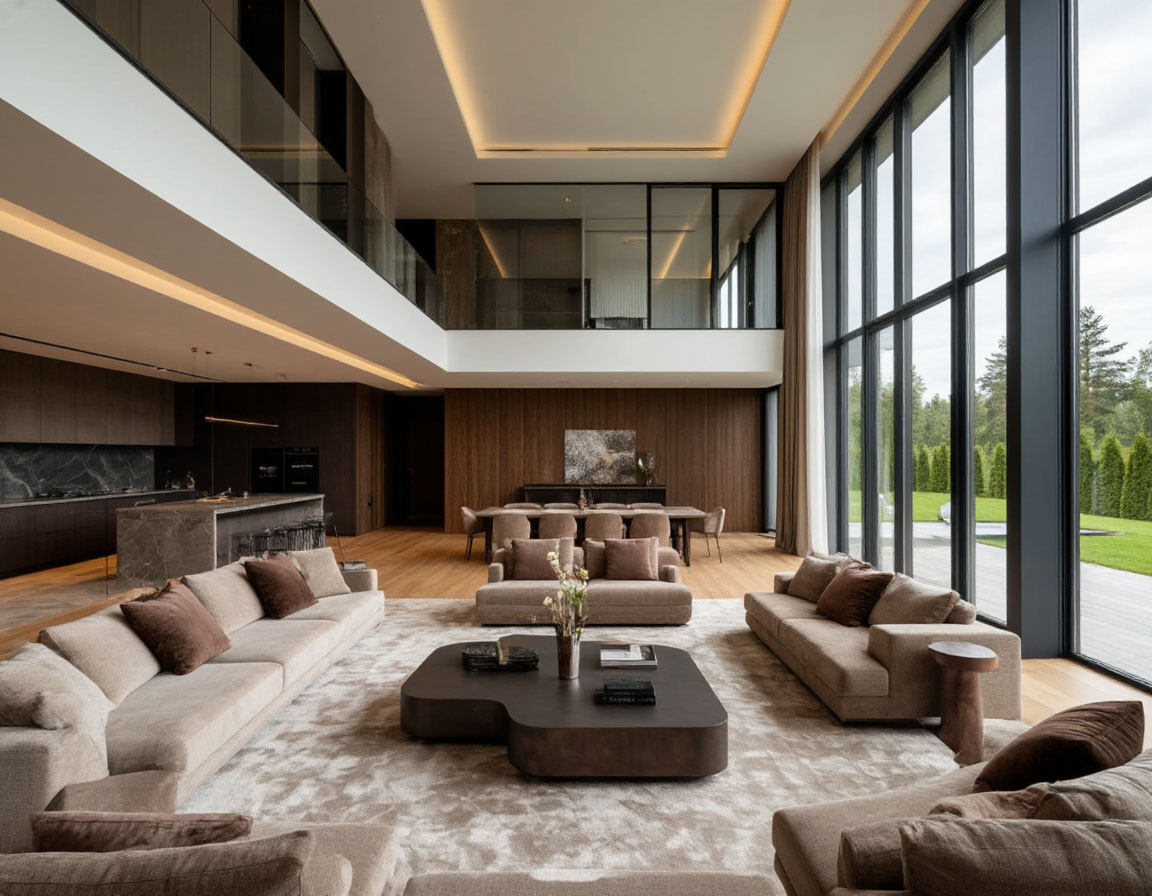  Фото строительства премиум дома большой площади