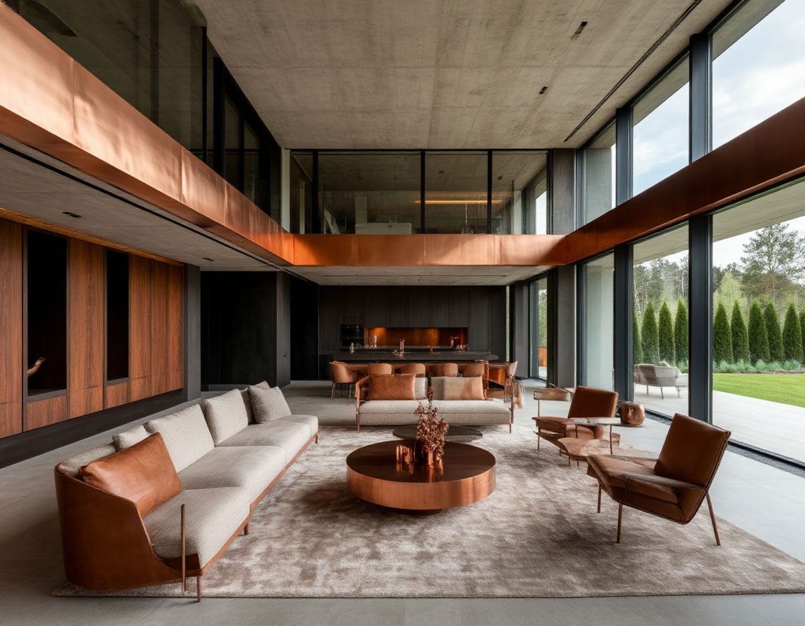 Отделка элитного коттеджа фото